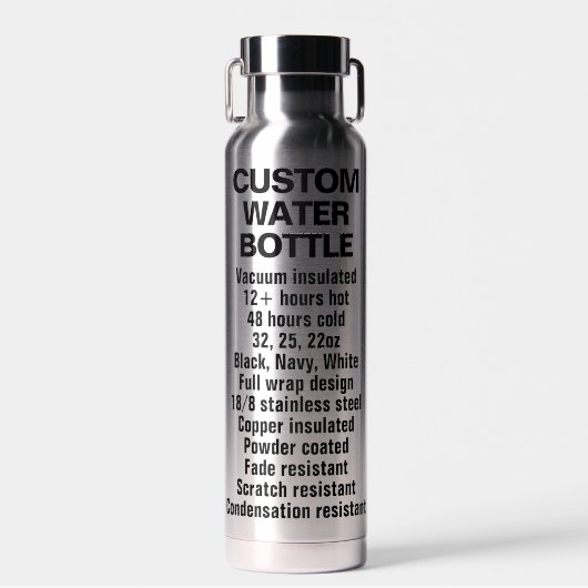 Acier Inoxydable et Bouteille en cuivre (Avant)