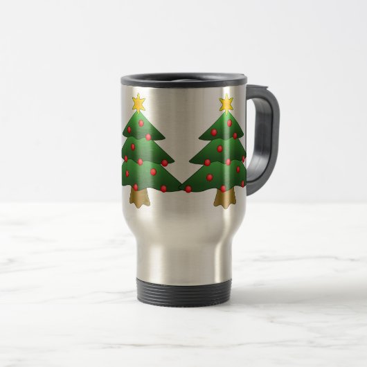 Acier inoxydable Pine Tree 15 oz Mug (Devant droit)