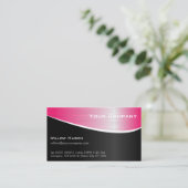 Acier inoxydable rose, Carte de visite professionn (Debout devant)