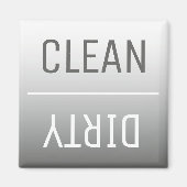 Acier moderne Gris Ombre Lave-vaisselle Magnet (Devant)