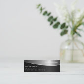 Acier Noir Inoxydable, Carte de visite professionn (Debout devant)