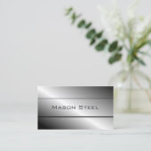 Acier poli cool, Carte de visite (Debout devant)