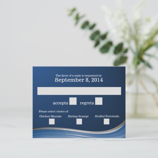 Acier Wave Blue RSVP (Debout devant)