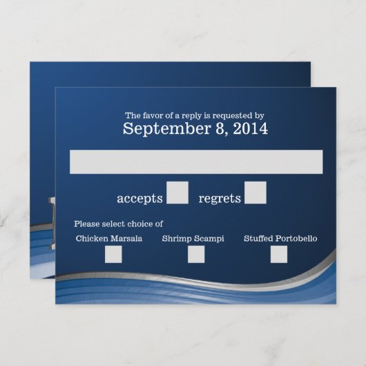 Acier Wave Blue RSVP (Devant / Derrière)