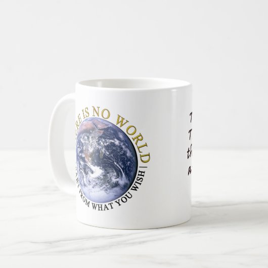 ACIM No World mok (Voorkant links)