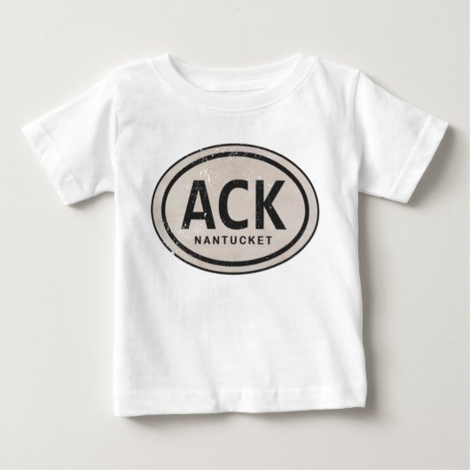  ACK Nantucket MA Beach Label T-shirt (Voorkant)