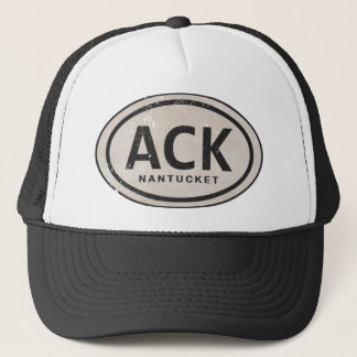  ACK Nantucket Massachusetts MA Beach Label Trucker Pet