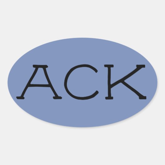 "ACK" Nantucket Sticker (Voorkant)