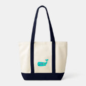 ACK Whale Canvas tas (Achterkant)