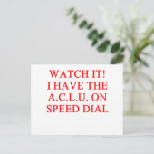ACLU-grap Briefkaart (Staand voorkant)