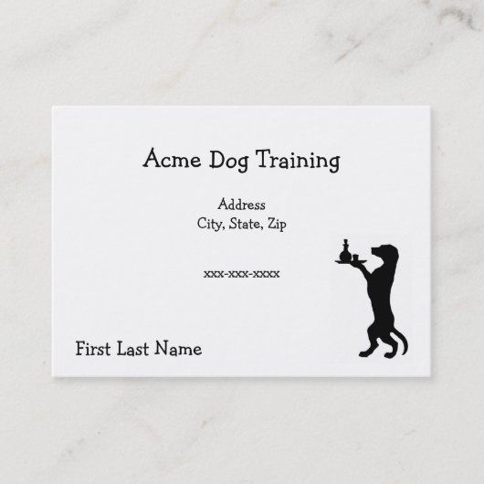 Acme Dog Training Visitekaartje (Voorkant)