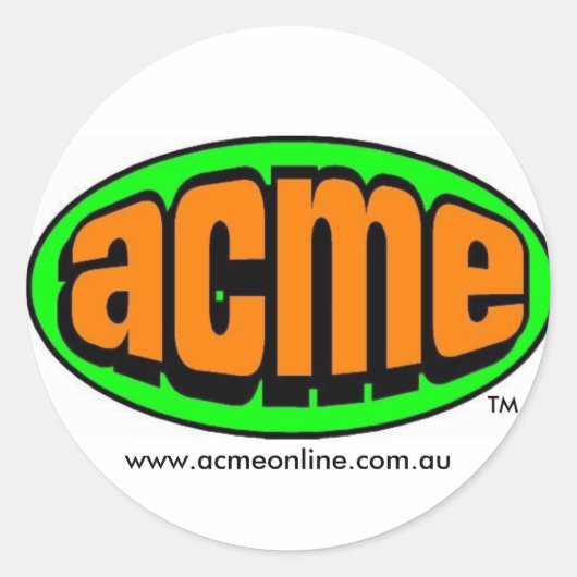ACME-Sticker Ronde Sticker (Voorkant)