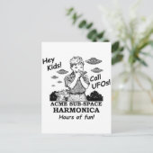 Acme Sub-Space Harmonica (roept UFO's) Briefkaart (Staand voorkant)
