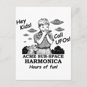 Acme Sub-Space Harmonica (roept UFO's) Briefkaart