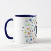 ACMT Kies uw gif blauwe tweetonkoffie Mok (Links)