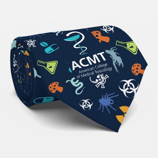 ACMT Poison Pattern Color Stropdas (Opgerold)