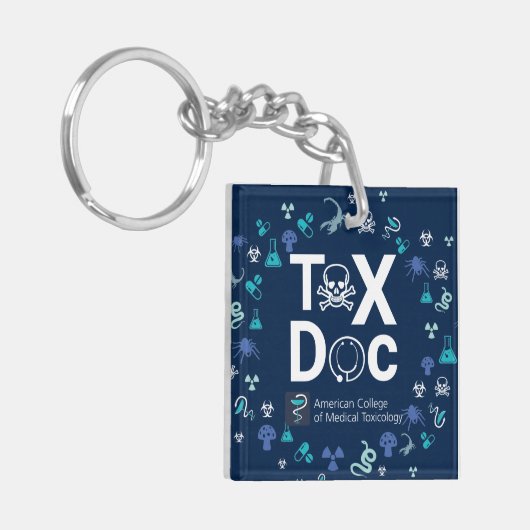 ACMT Tox Doc Square Acrylische Sleutelhanger (Voorkant Links)