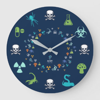ACMT Tox-klok - Donkerblauw design Grote Klok
