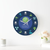 ACMT/ToxIC Tox-klok - Donkerblauw ontwerp 1 Grote Klok (Huis)
