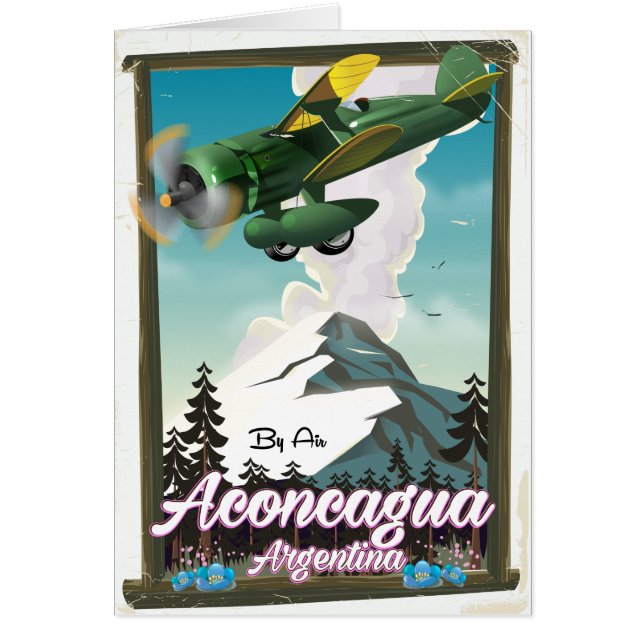 Aconcagua Argentinië reisposter (Voorkant)