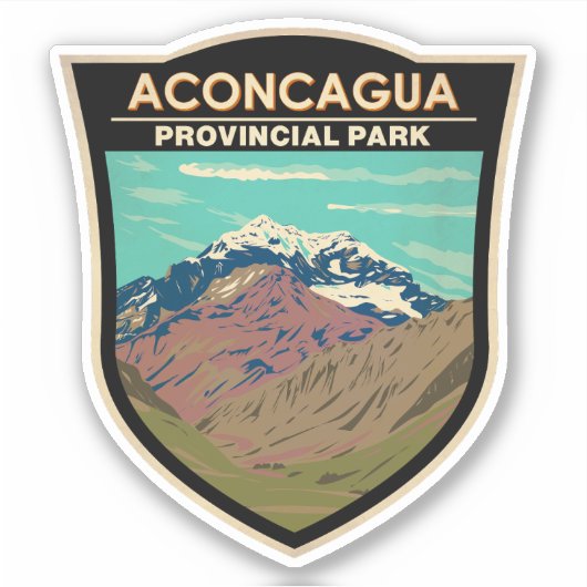 Aconcagua Provincial Park Argentinië Reizen  Sticker (Voorkant)