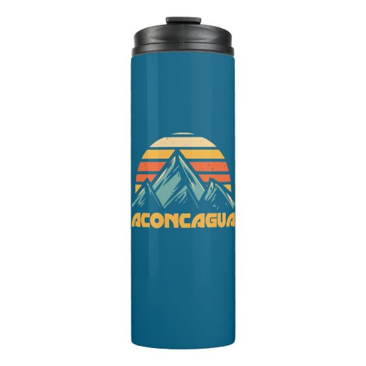 Aconcagua Retro Turquoise Thermosbeker (Voorkant)
