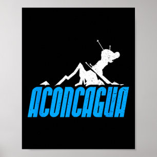 Aconcagua Skiën Snowboarden Frankrijk Resort Distr Poster