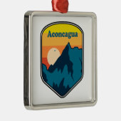 Aconcagua Sunrise Metalen Ornament (Rechts)
