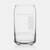 Açores Drapeau bleu Personnalisation (Verso)