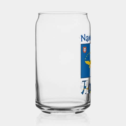 Açores Drapeau bleu Personnalisation (Droite)