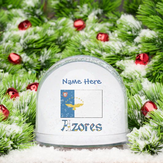 Açores Drapeau bleu Personnalisation (Noël)