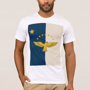 Açores Portugal T-Shirt Inspiré Drapeau - Île Pri