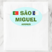 Açores - Sao Miguel Açores Sticker ovale (Sac)