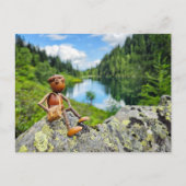 Acorn Elf op reis - zomer postcrossing Briefkaart (Voorkant)