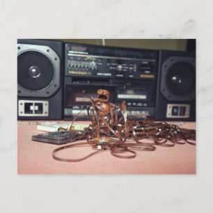 Acorn elf raakte verstrikt in de muziektape - retr briefkaart