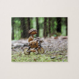 Acorn elf rider on the bike to work jigsaw puzzle legpuzzel