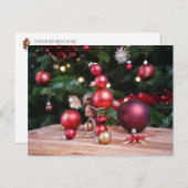 Acorn elf spelen met kerstversiering briefkaart (Voorkant / Achterkant)