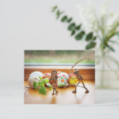 Acorn elves Easter Briefkaart (Staand voorkant)