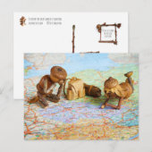 Acorn elves plant een reis briefkaart (Voorkant / Achterkant)