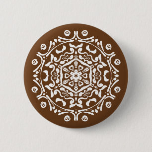 Acorn Mandala Ronde Button 5,7 Cm