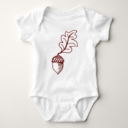 Acorn One Piece Baby Baby Romper Oak Tree Creepe (Voorkant)