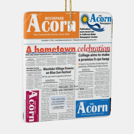 Acorn Ornament beide kanten verschillend (Rechts)