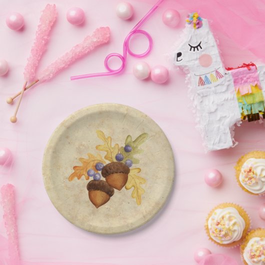 Acorn Papieren Bordje (Feest)