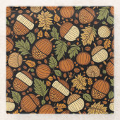 Acorn Pattern Harvest Day Onderzetters (Voorkant)