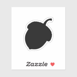 Acorn silhouet sticker