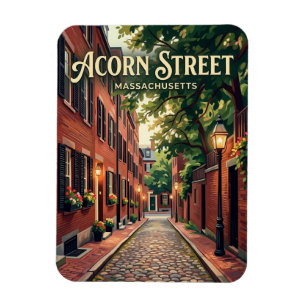 Acorn Street Massachusetts Magneet