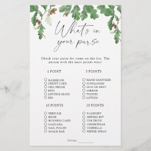 Acorn tree - Wat zit er in je tas spel