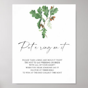 Acorn tree - zet een ring op het spel poster