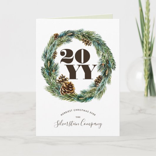 Acorn Wreath kerstfeestay Corporate Folded (Voorkant)