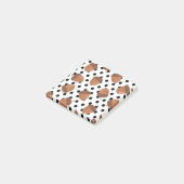 Acorn Zwart Stippen Herfst Y2K Patroon Post-it® Notes (Schuin)